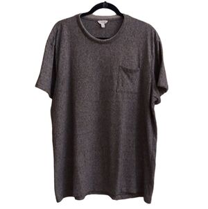 CALVIN KLEIN Heather Gray Front Pocket Short Sleeve T-shirt sz XXL